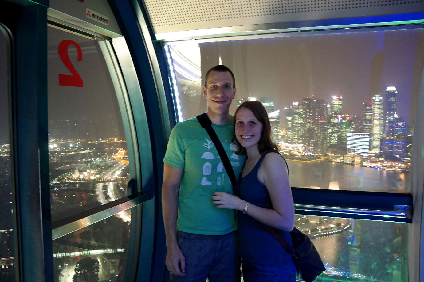 Jonas und Franzi in Singapur