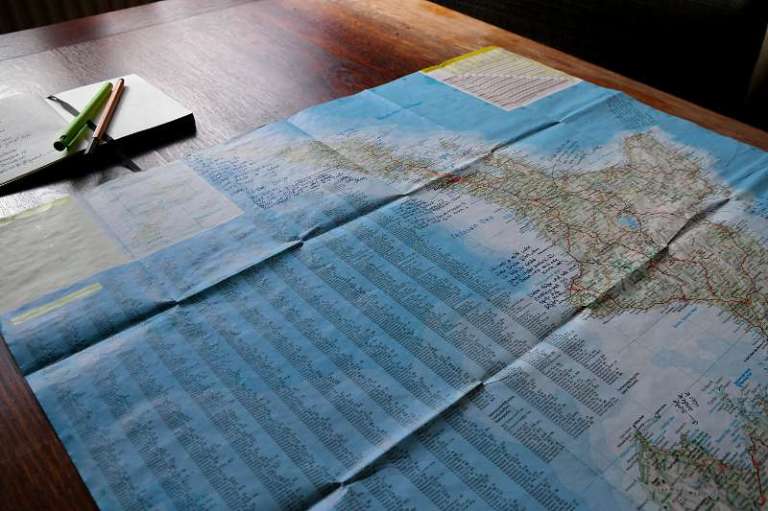 Karte mit Grüßen als Erinnerung