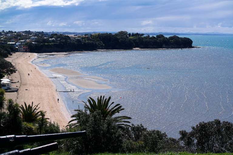 Aussicht vom North Head auf die Bucht