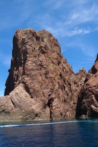 Die Felsformation ist vulkanischen Ursprungs.